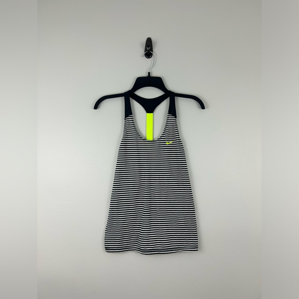 Nike Striped Racerback Athletic Tank Top